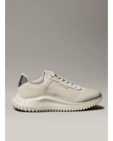 CALVIN KLEIN EVA RUNNER LACE UP SNEAKERS BEIGE