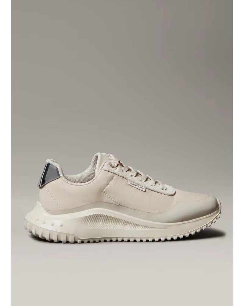 CALVIN KLEIN EVA RUNNER LACE UP SNEAKERS BEIGE