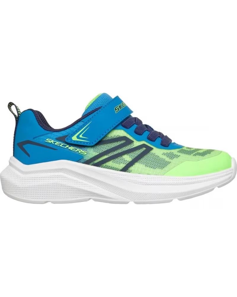 SKECHERS ZAPATILLAS NINO MODELO MICROSPEC VELOCITY COLOR VERDE LMBL