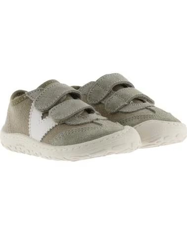 VICTORIA SCARPE SPORTIVE BAREFOOT PER BAMBINI 1370128 BOSCO TELA KAKI