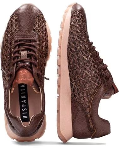 HISPANITAS ZAPATILLAS MUJER MODELO RHV264741 COLOR MARRON AVLLNA