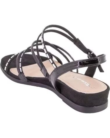 TAMARIS SANDALI DA DONNA 28103-42, NERO, RIF: 1173818 NEGRO