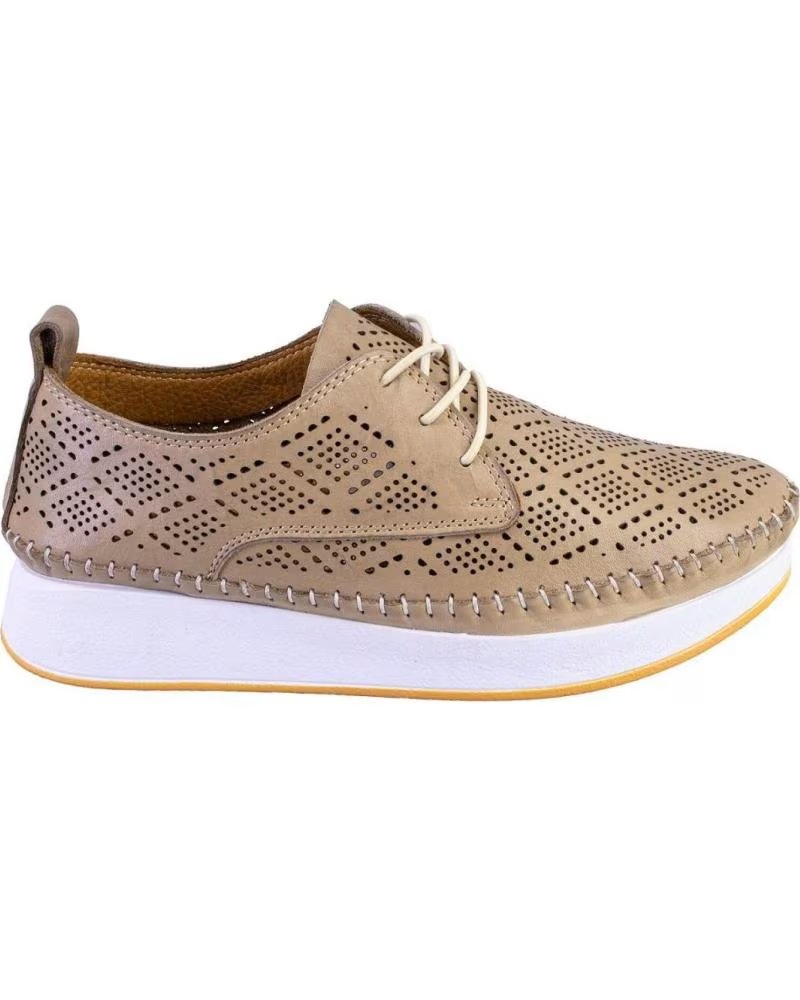TREINTAS L1401 FREIZEIT-SNEAKER DAMEN LEDER TAUPE - REF 1173830