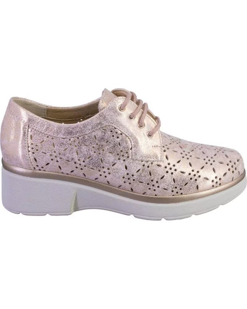 PITILLOS 11240 LACE-UP SHOES IN NUDE LEATHER