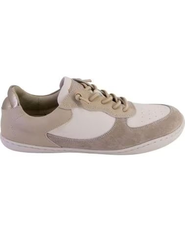 TREINTAS ZAPATILLAS CASUAL DE PIEL 4537 BEIGE
