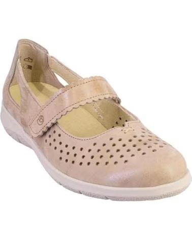 SUAVE 3632 DAMEN-SCHUHE AUS BEIGEM LEDER MIT PERFORIERUNG, REF 1173852 BEIGE