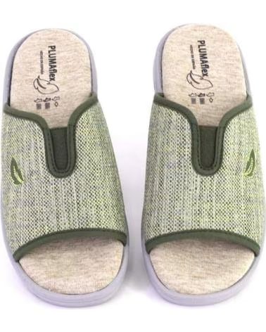 PLUMAFLEX CHAUSSONS 14508 POUR FEMME, COULEUR KAKI, RÉF 1173858