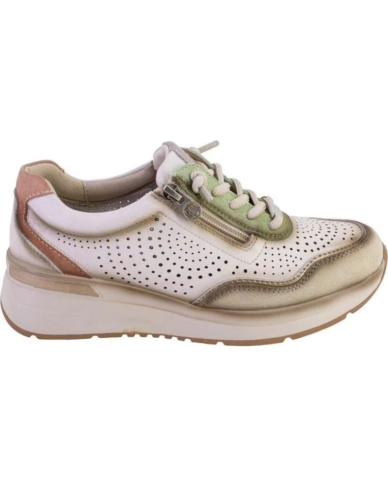 TREINTAS L4578 FREIZEIT-SNEAKER FÜR DAMEN AUS MEHRFARBIGEM LEDER MULTICOLOR