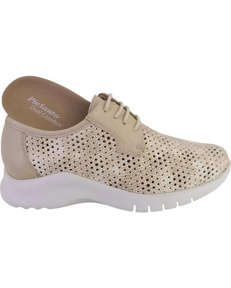 PIESANTO CHAUSSURES À LACETS 260715 CUIR SABLE ARENA