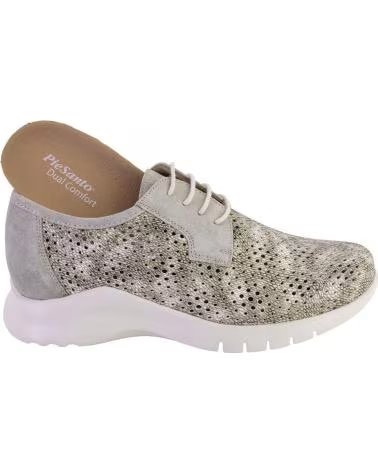 PIESANTO CHAUSSURES À LACETS 260715 EN CUIR PERFORÉ VERDE