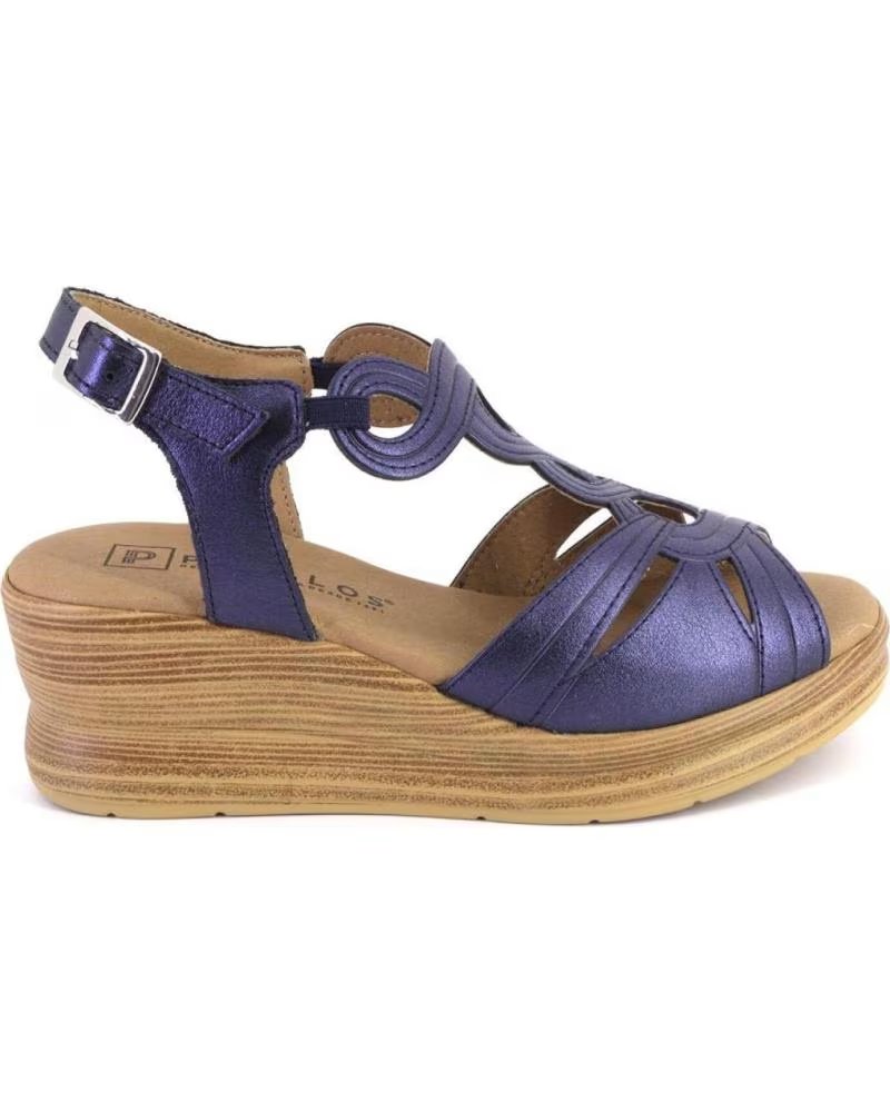 PITILLOS 11050 SANDALIAS DE MUJER PIEL AZUL MARINO