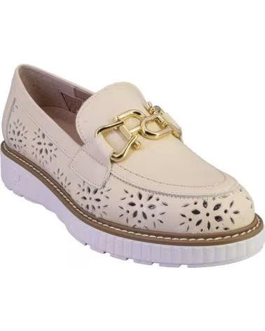 PITILLOS 11080 MOCASINES DE MUJER PIEL CREMA