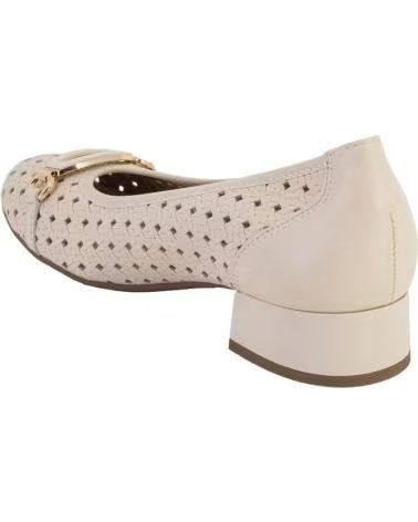 PITILLOS SAPATO DE MULHER 11123 EM PELE COR CREME CREMA