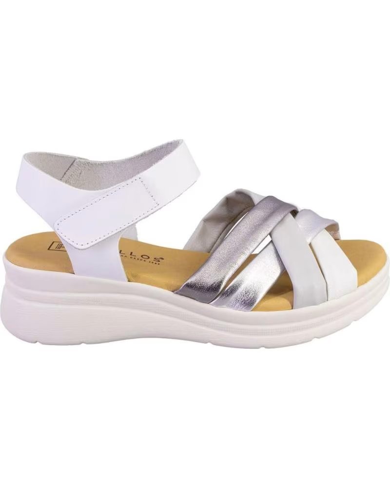 PITILLOS 11290 SANDALIAS DE MUJER PIEL BLANCO
