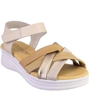 PITILLOS 11290 SANDALIAS DE MUJER PIEL CREMA