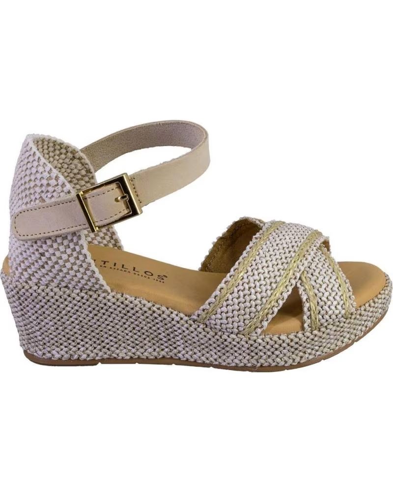 PITILLOS 11263 SANDALIAS DE MUJER BEIGE