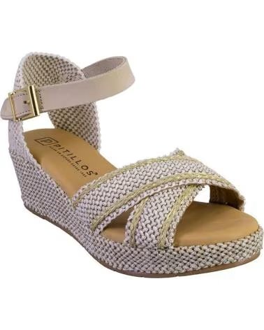 PITILLOS 11263 SANDALIAS DE MUJER BEIGE