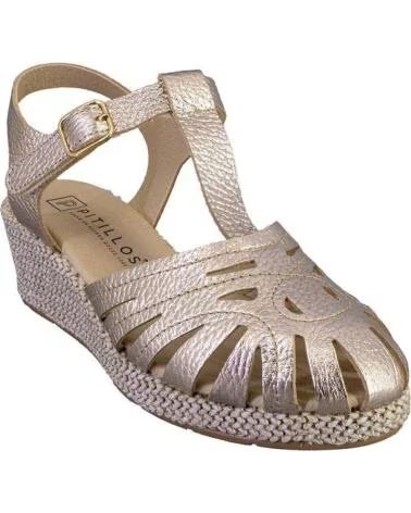 PITILLOS 11301 ZAPATOS DE MUJER PIEL ORO