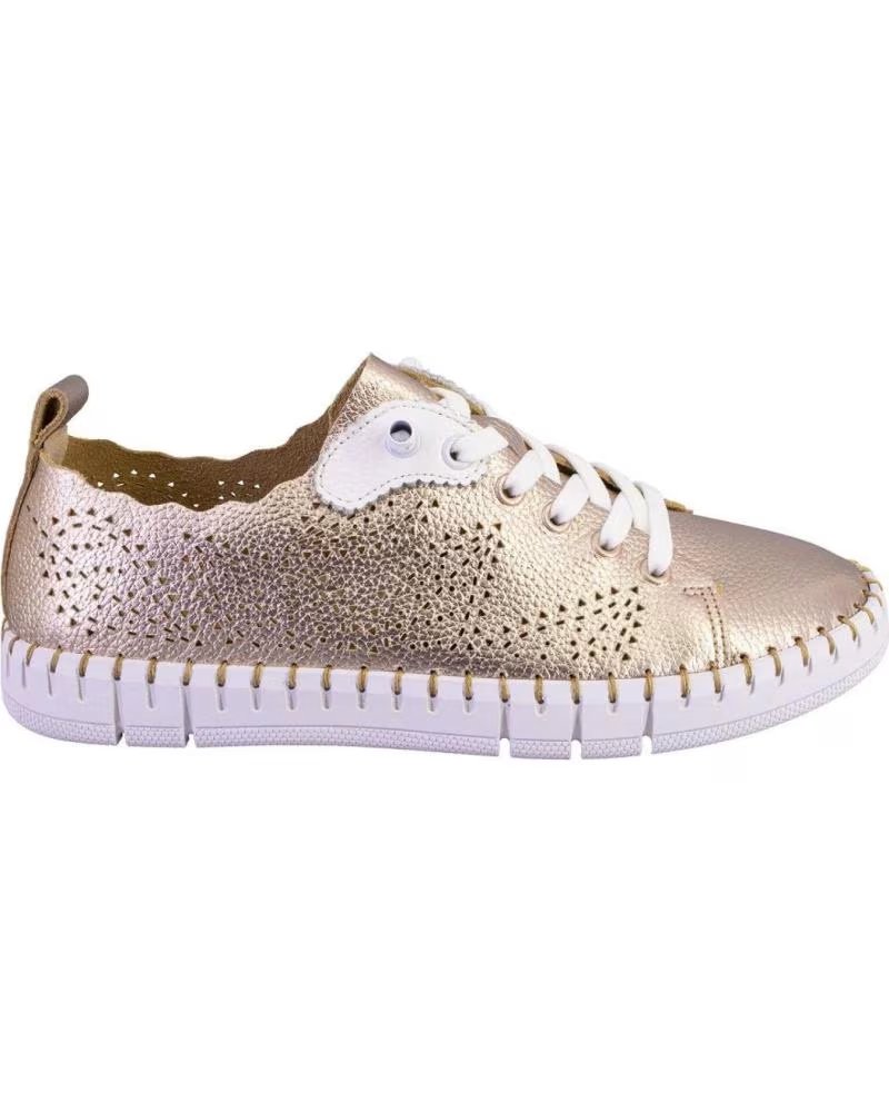 THE HAPPY MONK CRETA027METAL ZAPATILLAS CASUAL DE MUJER SALM SALMON