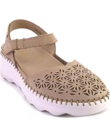 THE HAPPY MONK CALPE009NOBUK MARY JANES DE MUJER NOBUK TAUPE