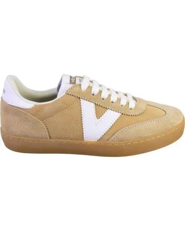 VICTORIA 1126212 ZAPATILLAS CASUAL DE MUJER ANTE SERRA BEIGE