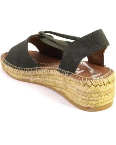 VIGUERA 2196VITELO ALPARGATAS DE MUJER ANTE SERRAJE KAKI