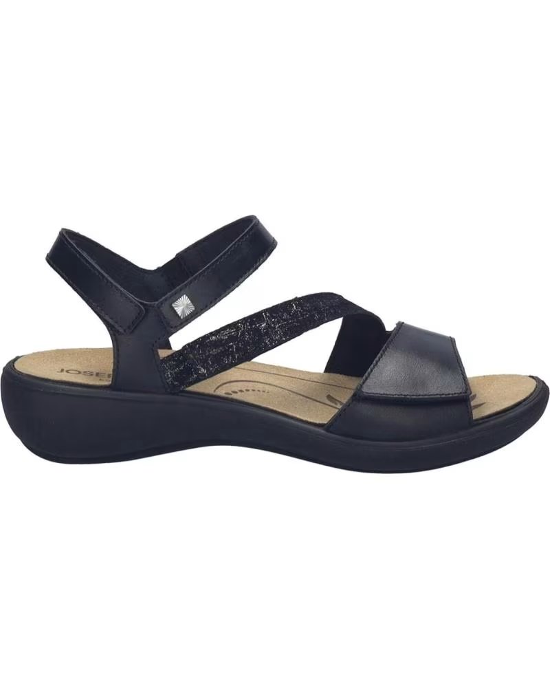 JOSEP SEIBEL JOSEF IBIZA-02 SANDALEN AUS SCHWARZEM LEDER REF 1076698 NEGRO