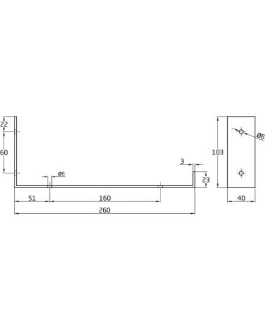 AMIG SOPORTE PARA ESTANTE 1147943, FIJACIÓN METÁLICA RESISTENTE MULTICOLOR