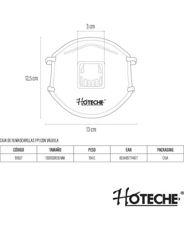 HOTECHE MÁSCARA DE PROTEÇÃO E SINALIZAÇÃO REF 1148102 MULTICOLOR