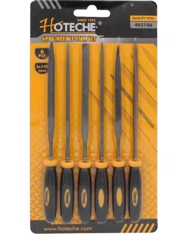 HOTECHE JUEGO DE LIMAS MANUALES 1174293 PRECISIÓN PROFESIONAL MULTICOLOR