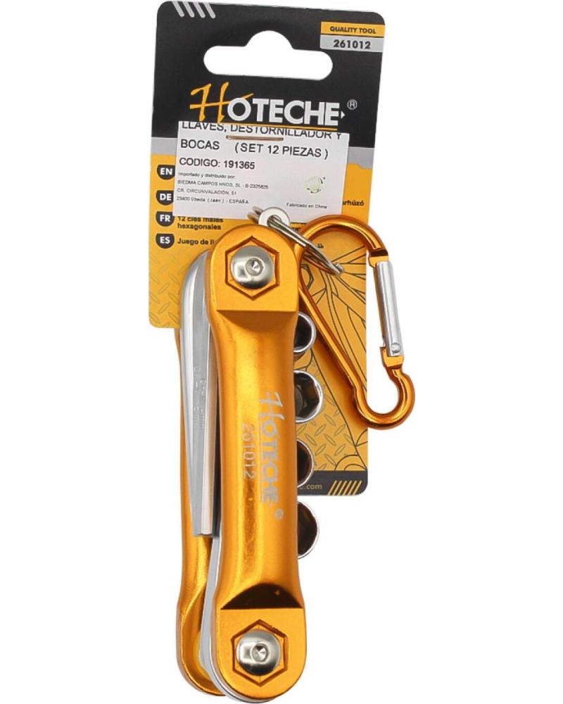 HOTECHE KIT HERRAMIENTA MANUAL PLEGABLE 1148188 MULTICOLOR