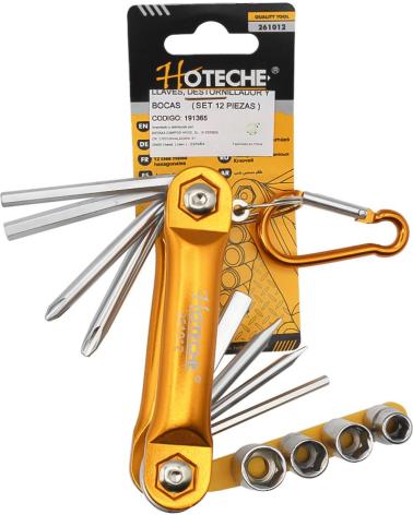 HOTECHE KIT HERRAMIENTA MANUAL PLEGABLE 1148188 MULTICOLOR