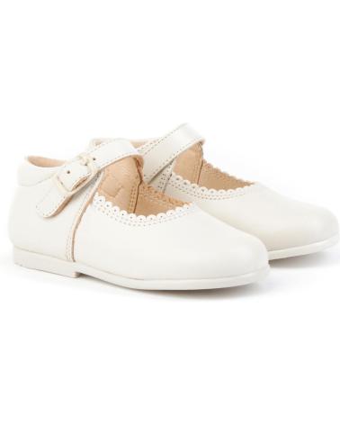 Zapatos de Niña ANGELITOS ZAPATO MERCEDITAS PIEL 500 BEIGE