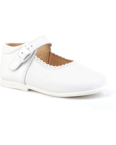 girl shoes ANGELITOS ZAPATO MERCEDITAS PIEL 500 BLANCO