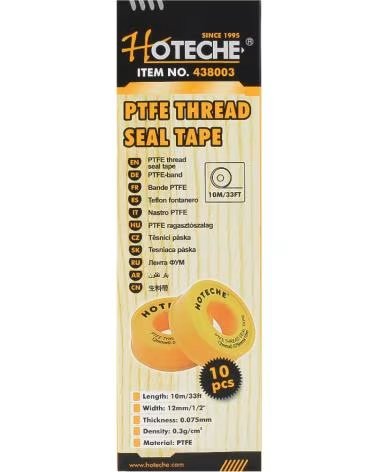 HOTECHE PTFE GEWINDEDICHTBAND 12MM X 10M REF 1174374 MULTICOLOR