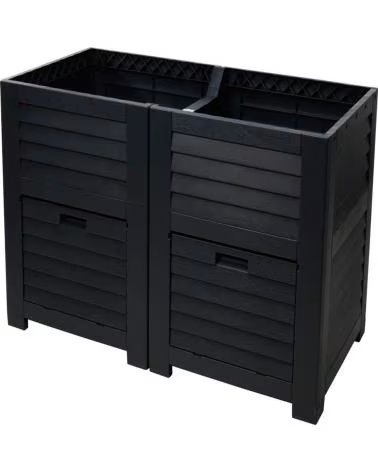 PROGARDEN CONTENTOR DE RECICLAGEM DUPLO 1174418 PARA JARDIM E PRAIA MULTICOLOR