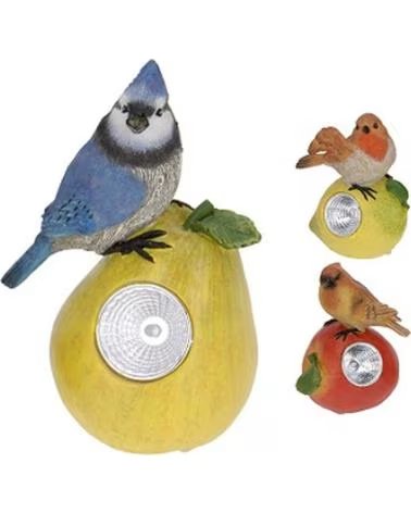 PROGARDEN ILUMINAÇÃO SOLAR EXTERIOR COM FIGURAS DE PÁSSAROS - REF: 1148333 MULTICOLOR