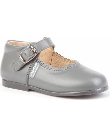 Scarpe per Bambina ANGELITOS ZAPATO MERCEDITAS PIEL 500 GRIS