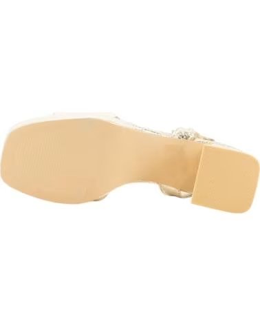 KESLEM GOLD SANDAL WITH HEEL AND BUCKLE CLOSURE, REF 1174806 ORO