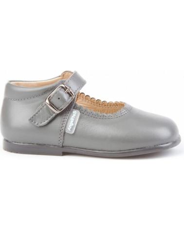Scarpe per Bambina ANGELITOS ZAPATO MERCEDITAS PIEL 500 GRIS