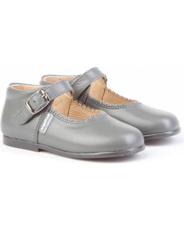 Scarpe per Bambina ANGELITOS ZAPATO MERCEDITAS PIEL 500 GRIS