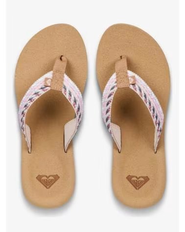 ROXY CHANCLAS 077-53526315401555 EN BEIGE PARA MUJER BEIG CLARO