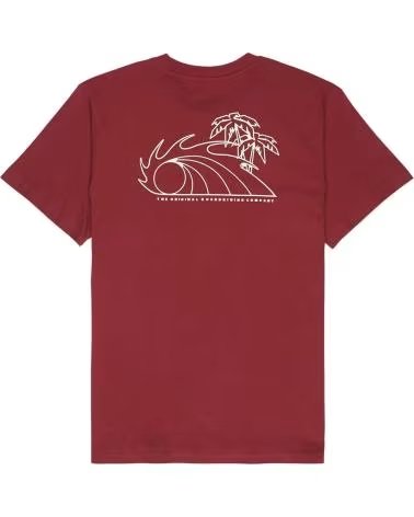 QUICKSILVER CAMISETA DE MANGA QUIKSILVER BLISS POINT EN ROJO PARA HOMBRE CORTA