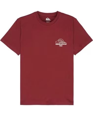 QUICKSILVER CAMISETA DE MANGA QUIKSILVER BLISS POINT EN ROJO PARA HOMBRE CORTA