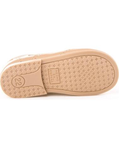 Schuhe für Mädchen und Junge ANGELITOS INGLESITA PIEL 504 CAMEL