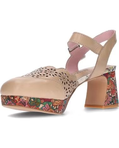 LAURA VITA SANDÁLIA THEAO 08 FLORES BEGE REF 1175441 BEIGE