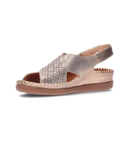SANDALES COMPENSÉES PIKOLINOS CADAQUÉS W8K-0848CL AVEC FERMETURE AUTO-AGRIPPANTE DORADO