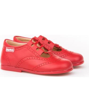 Schuhe für Mädchen und Junge ANGELITOS INGLESITA PIEL 504 ROJO
