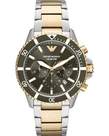 EMPORIO ARMANI MONTRE AR11361 CHRONOGRAPHE BICOLORE 1176216 GRIS