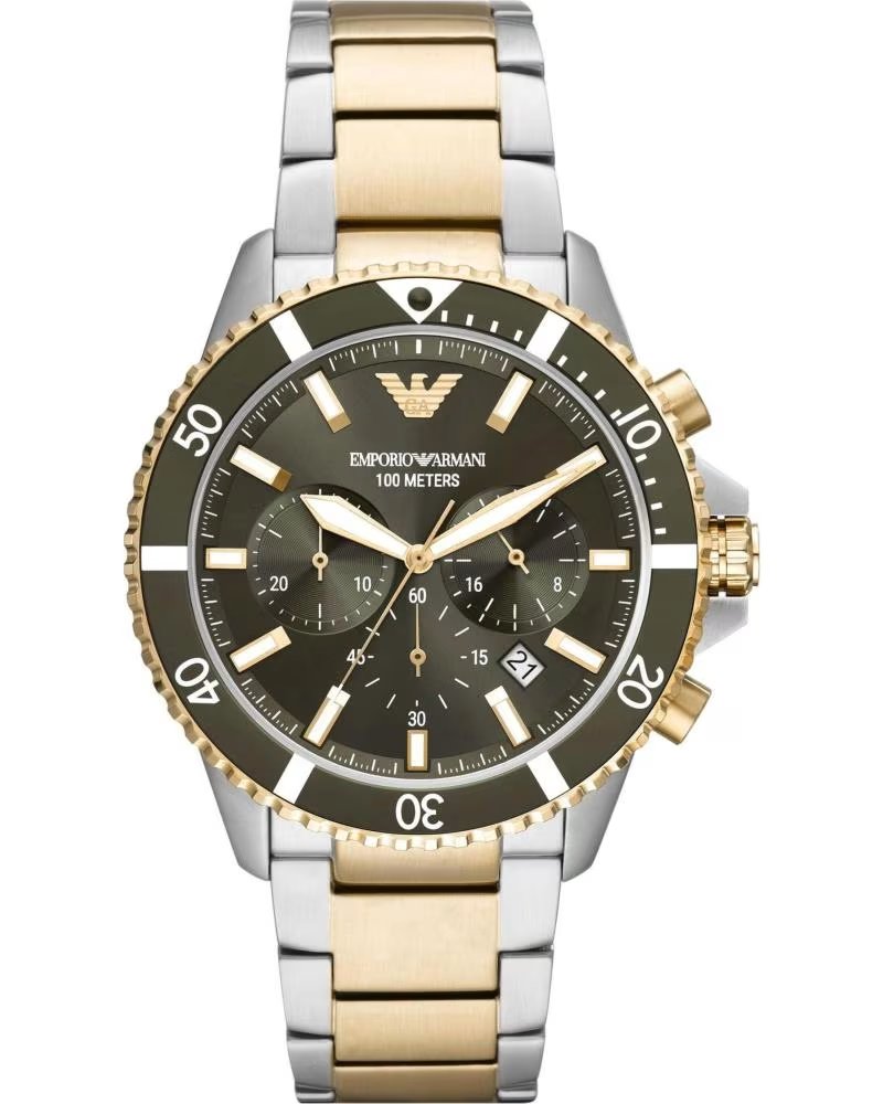 EMPORIO ARMANI AR11361 CHRONOGRAPH BICOLOR UHR 1176216 GRIS